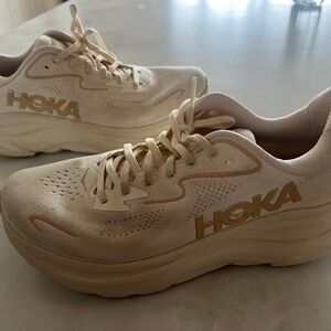 Hoka One One Women's Cream Athletic Shoes